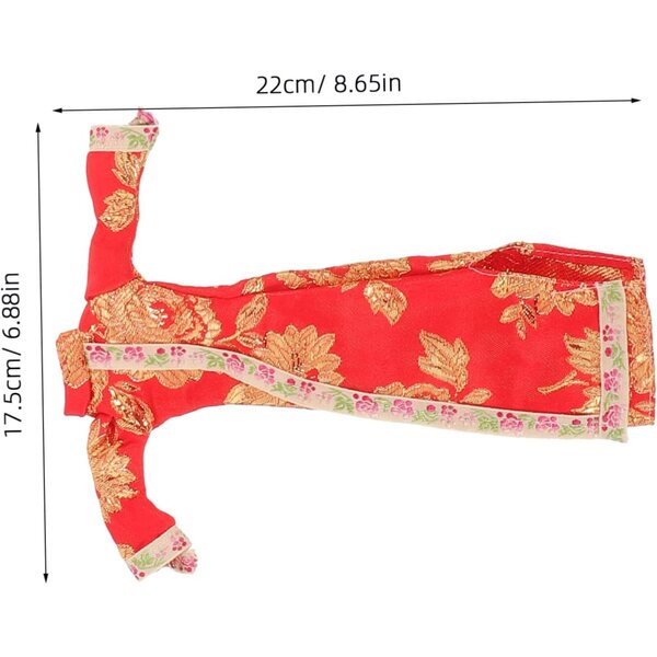 4 Set Vestiti Cheongsam Cinesi per Bambole - Costumi Tradizionali Decorativi