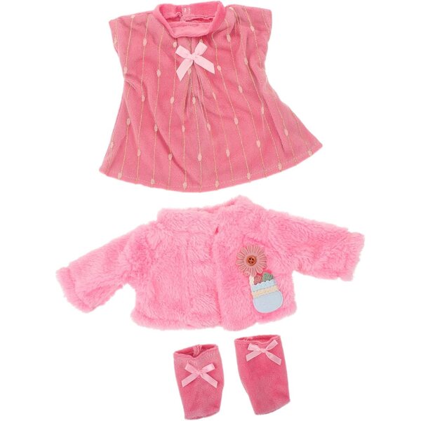 Vestito da Principessa Rosa Glitter per Bambole - Costume Balletto Completo per Bambine