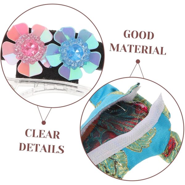 4 set vestiti Cheongsam per bambole con motivo floreale – abiti gioco di ruolo cinesi