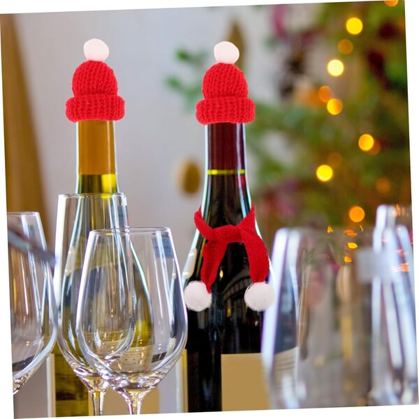 Set 40 Mini Cappelli e Sciarpe Natalizie UPKOCH per Bambole - Accessori Festivi a Maglia