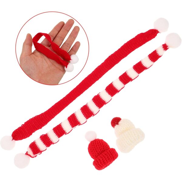 BESPORTBLE Set 40pz Cappelli e Sciarpe Natalizi Mini per Bambole Decorazioni