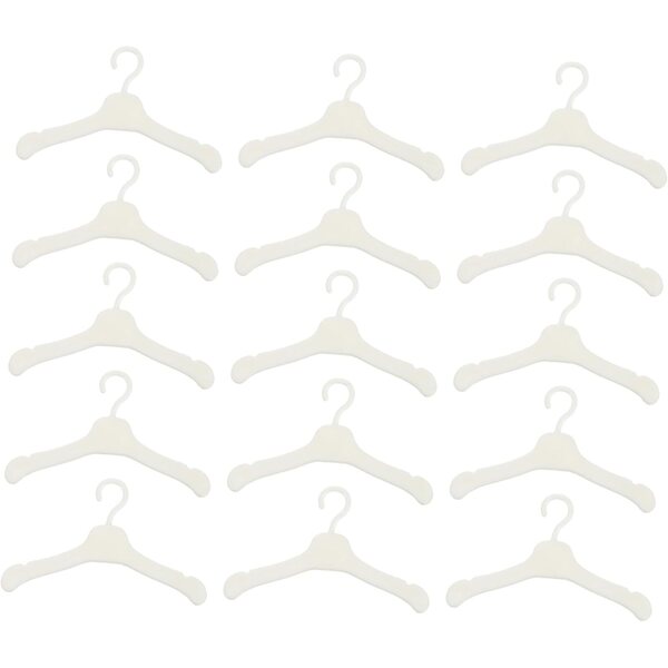 Grucce Miniature per Bambole 50 Pz in Plastica Ecologica per Organizzare Vestiti