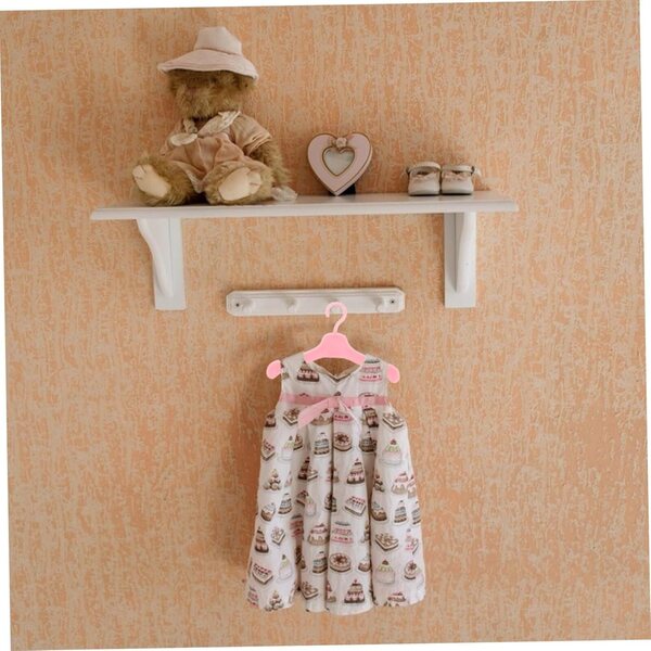 ERINGOGO 50 Mini-Puppenkleiderbügel aus leichtem und widerstandsfähigem rosa Kunststoff