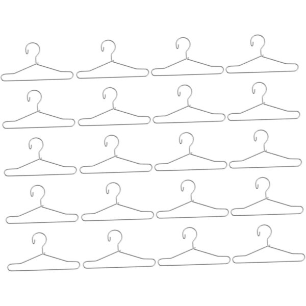 Set 20 Mini Grucce in Metallo Resistenti per Bambole VICASKY - Organizzatore Vestiti