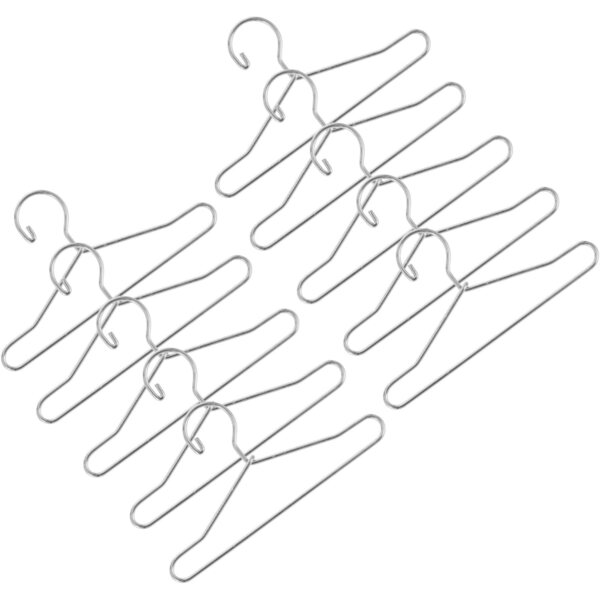 Set mit 20 Mini-Kleiderbügeln aus widerstandsfähigem Metall für VICASKY-Puppen – Kleider-Organizer
