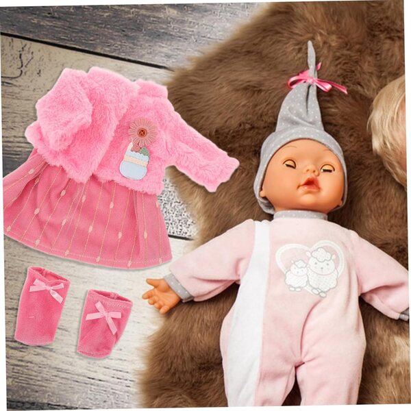 KOMBIUDA Set Vestiti Eleganti per Bambole con Gonna da Ballo e Accessori