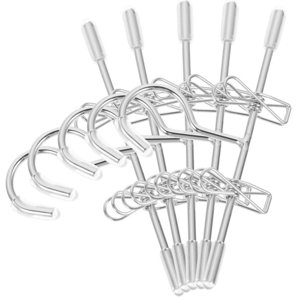 Mini Grucce per Bambole in Metallo 5 Pezzi Argento Sturdy per Casa delle Bambole