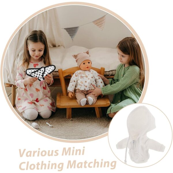 WOONEKY Mini Hoodie voor 1/12 poppen - Poppenhuismodeaccessoire
