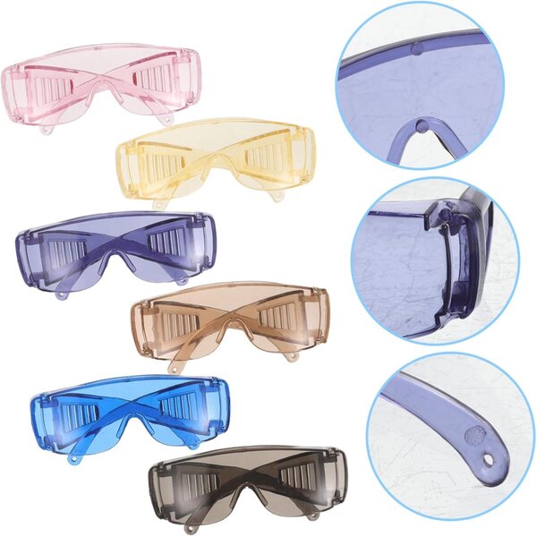 Mini Occhiali per Bambole 6 Pezzi Colorati Sicuri e Versatili per Accessori Bambole