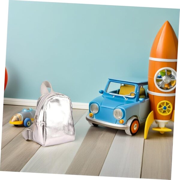 Beaupretty 2 Zaini Miniature per Bambole con Cerniera - Accessori Zainetti Leggeri e Resistenti