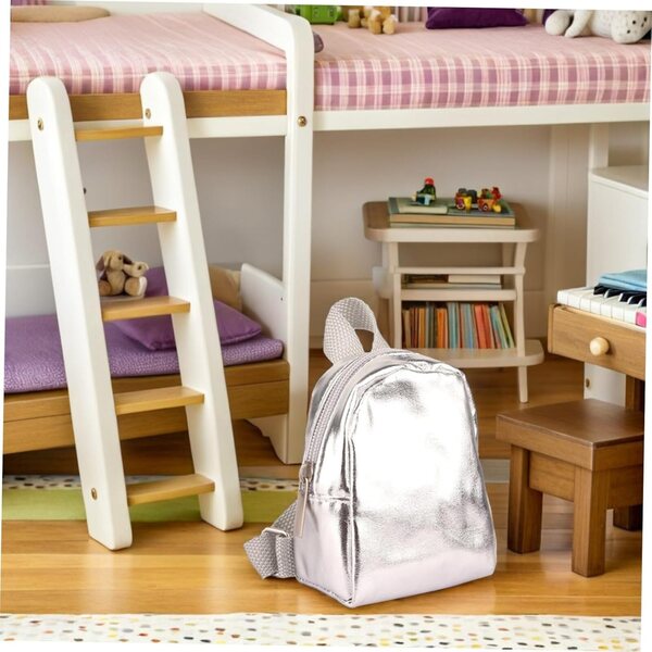Beaupretty 2 Zaini Miniature per Bambole con Cerniera - Accessori Zainetti Leggeri e Resistenti