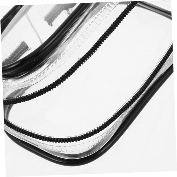 4 Borse Trasparenti in PVC con Portachiavi per Custodia e Esposizione Bambole e Peluche
