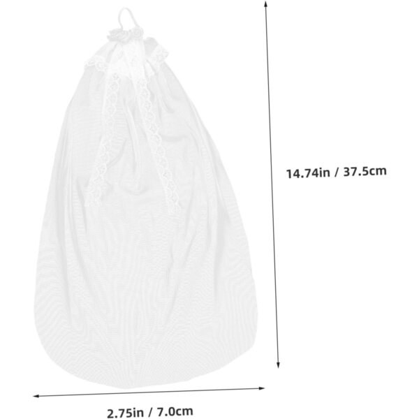 Copricapo Mini da Sposa in Pizzo e Tulle per Bambole - Accessorio Elegante e Leggero