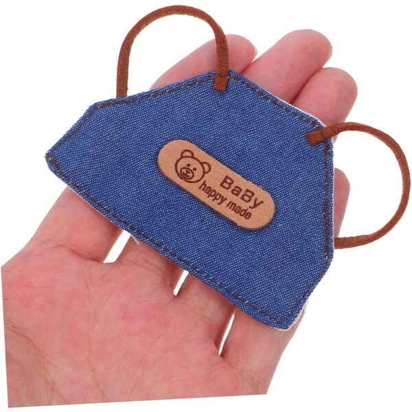 BESPORTBLE Set 4 Mini Grembiuli in Denim per Bambole - Accessori Cucina Miniatura