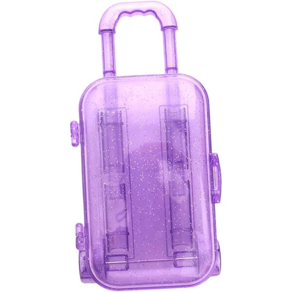 Mini valigette giocattolo per bambole GARIOUANS set 2 pezzi viola sicure e resistenti