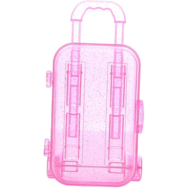 Set 2 Mini Valigie Viola per Bambole - Accessori Pratici e Resistenti in Plastica
