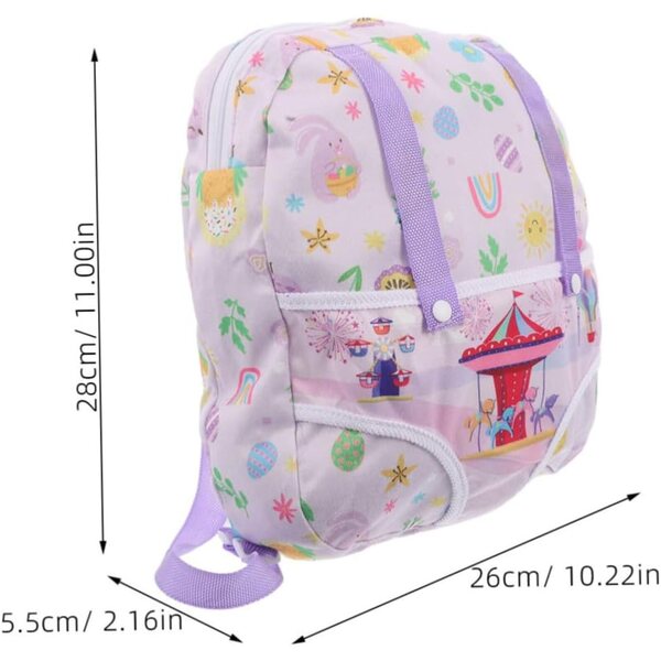 Puppenrucksack mit verstellbaren Schultergurten, ansprechendes und robustes Design