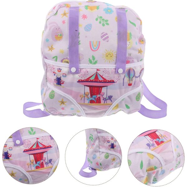 Puppenrucksack mit verstellbaren Schultergurten, ansprechendes und robustes Design