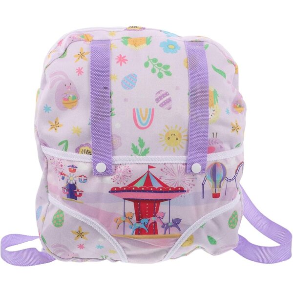 Mikinona Zaino Mini per Bambole con Motivo Carino, Organizer Multifunzione Resistente