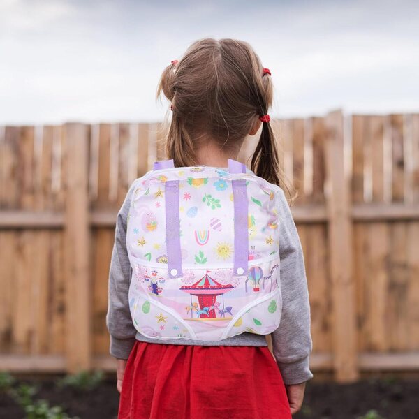 Mikinona Zaino Mini per Bambole con Motivo Carino, Organizer Multifunzione Resistente