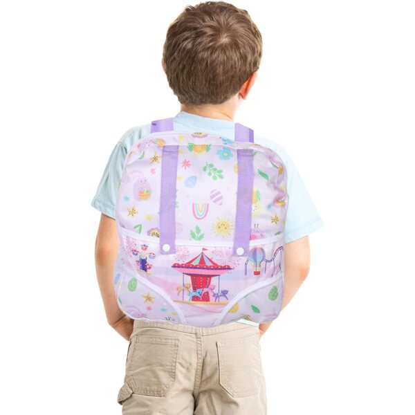 Mikinona Zaino Mini per Bambole con Motivo Carino, Organizer Multifunzione Resistente