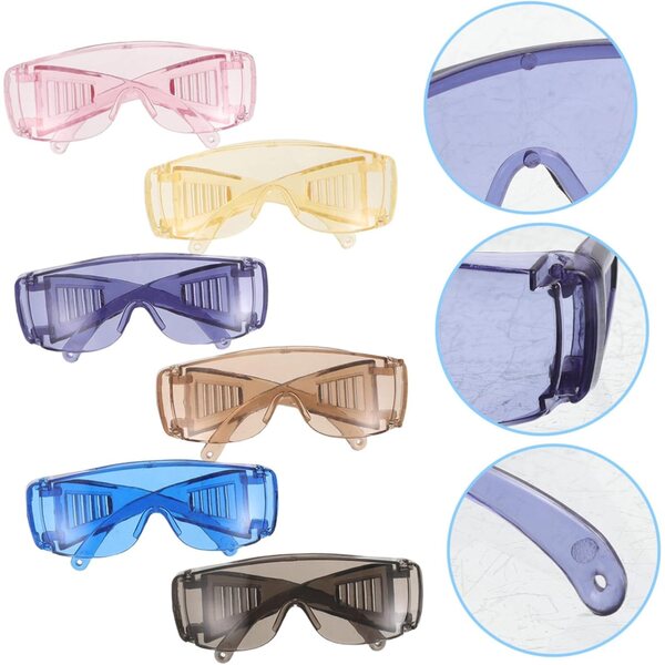 Mikinona Mini Occhiali per Bambole 6 Pezzi Multicolore, Accessori Leggeri per Giochi e Costume