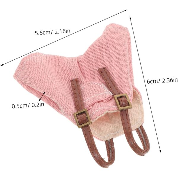 Mikinona Salopette Rosa Mini per Bambole - Vestiti Fai da Te e Accessori Bambini