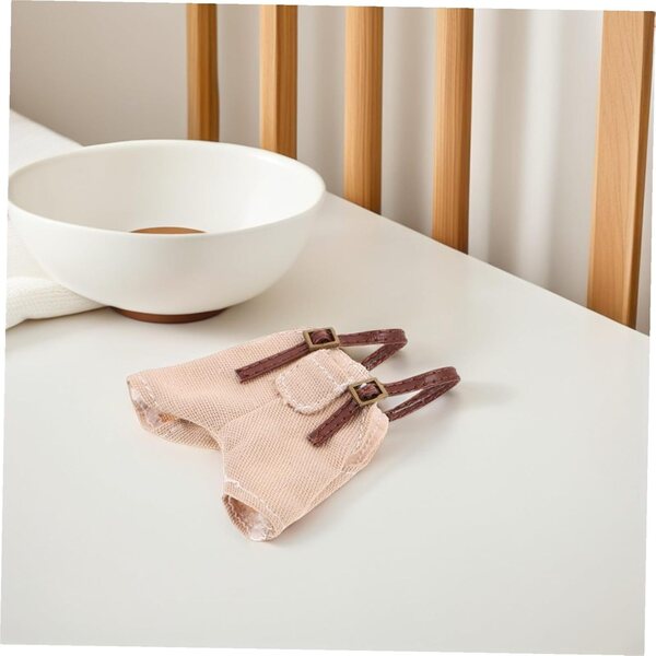 Abbigliamento per Bambole in Cotone con Bretelle e Pantaloni - Set Accessori Fatti a Mano