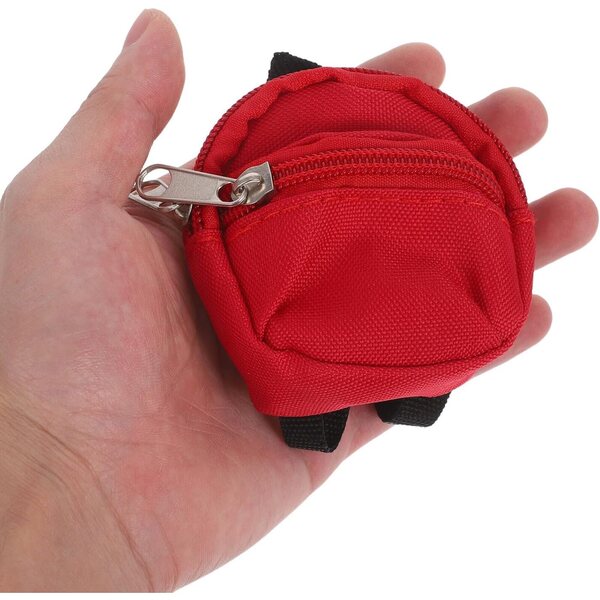 Beaupretty 6 Mini Zainetti con zip colorati per bambole, zainetti scuola gioco di ruolo