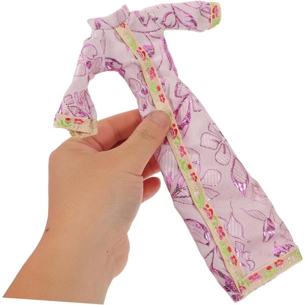 BESPORTBLE 4 Set Vestiti Cheongsam Floreale per Bambole con Copricapo Costume Tradizionale