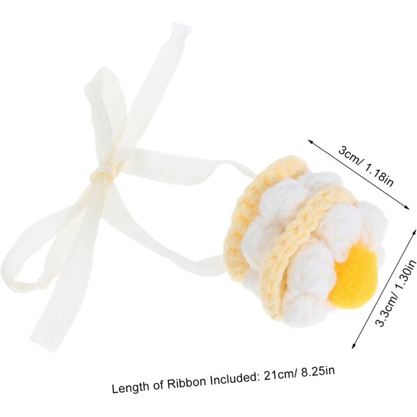 Vaguelly Mini-Häkelmütze für Puppen in Erdbeerkuchenform, Plüschzubehör