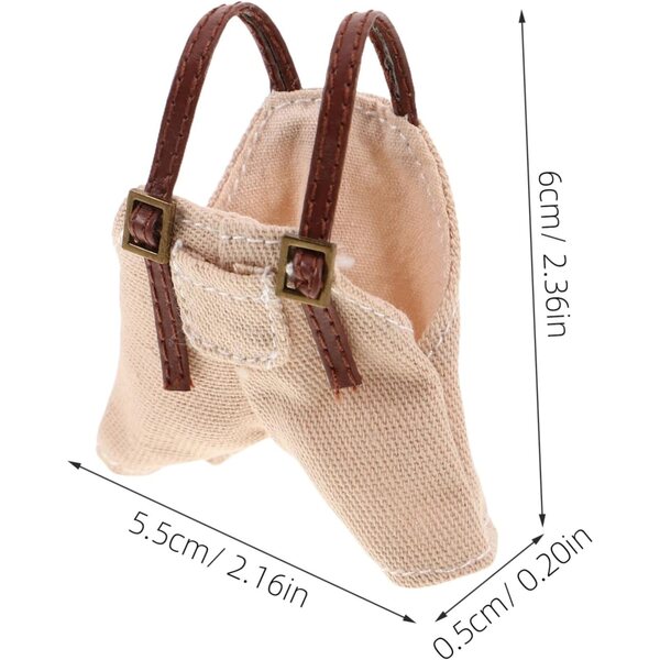 BESPORTBLE vestiti morbidi e accessori per bambole e peluche, set fai da te beige