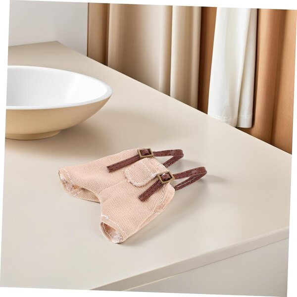 BESPORTBLE vestiti morbidi e accessori per bambole e peluche, set fai da te beige