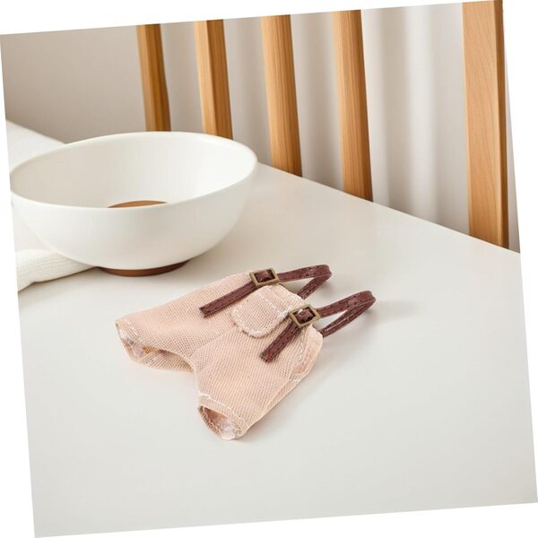 BESPORTBLE vestiti morbidi e accessori per bambole e peluche, set fai da te beige