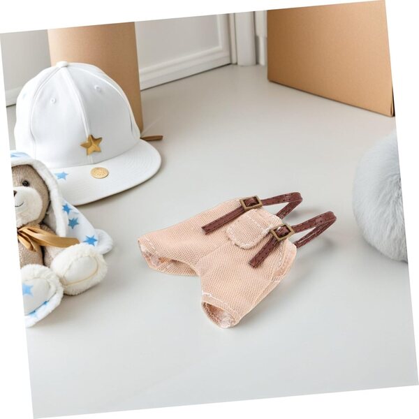 BESPORTBLE vestiti morbidi e accessori per bambole e peluche, set fai da te beige