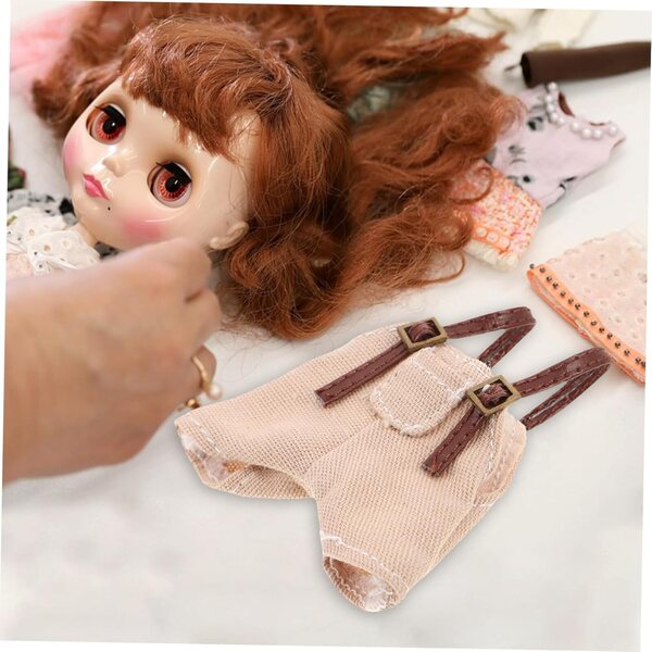 BESPORTBLE vestiti morbidi e accessori per bambole e peluche, set fai da te beige