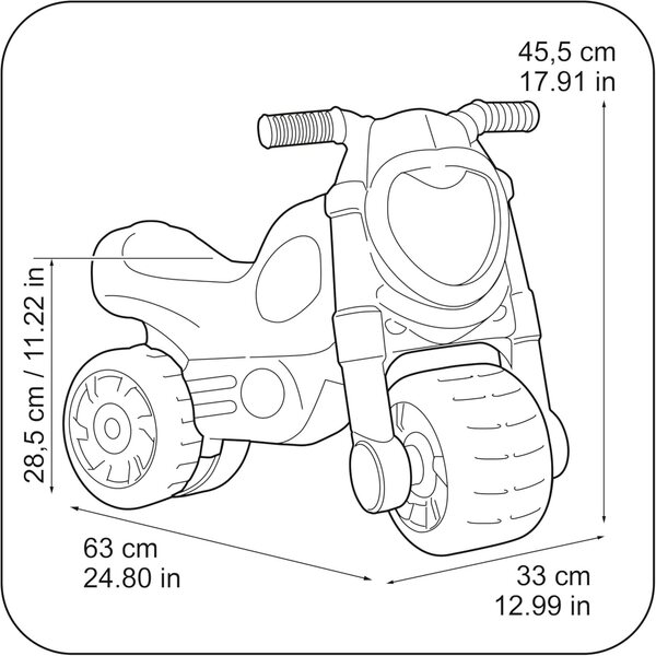 FEBER Motofeber Casual – Stabiler Trittläufer für Kinder von 18–36 Monaten, entspannendes Design