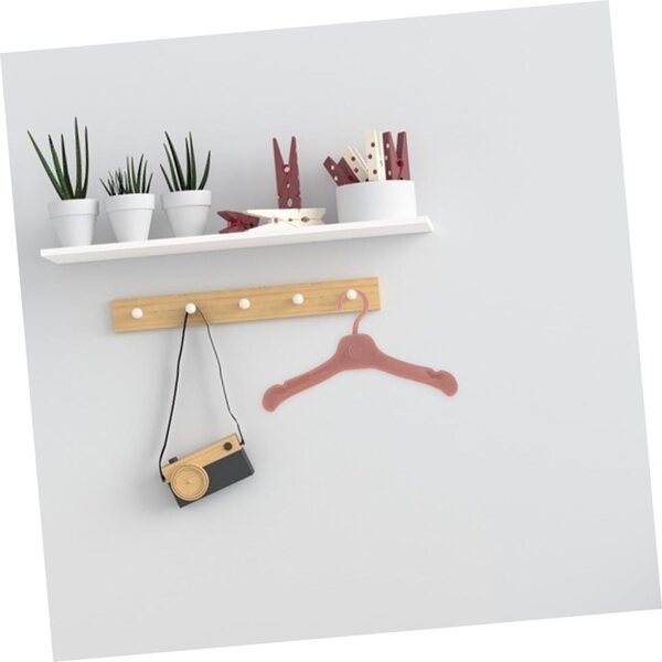 ORFOFE 100 Mini-Kunststoff-Kleiderbügel für Puppen – elegant, widerstandsfähig und einfach zu installieren