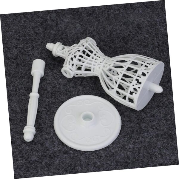 BESPORTBLE Set 2 Supporti Manichino in Plastica Bianca per Abiti Bambole Miniatura