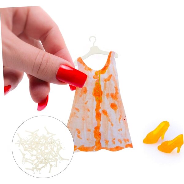 YARNOW Set 50 Grucce Miniature per Bambole in Plastica, Portatili e Sicure