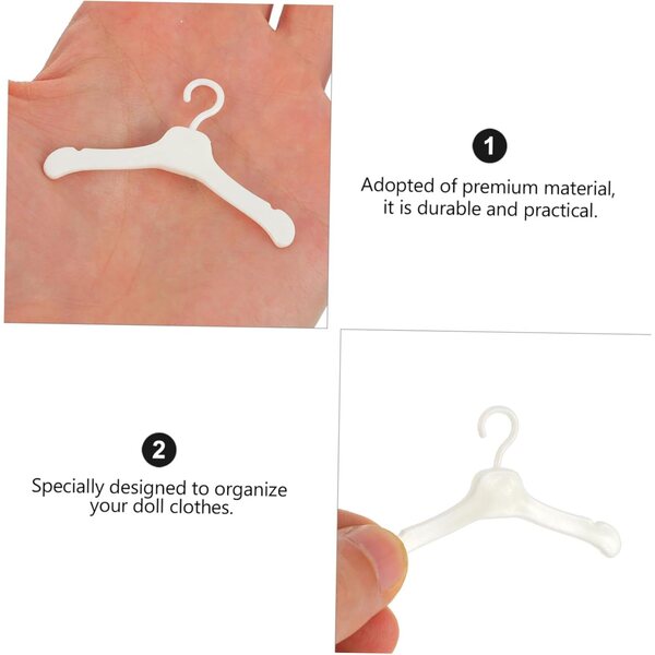 YARNOW Set 50 Grucce Miniature per Bambole in Plastica, Portatili e Sicure