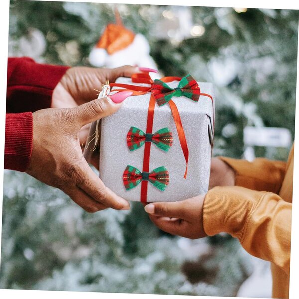 ORFOFE 30 Mini Fiocchi Verdi per Decorazioni Regalo, Bomboniere e Ornamenti Natalizi