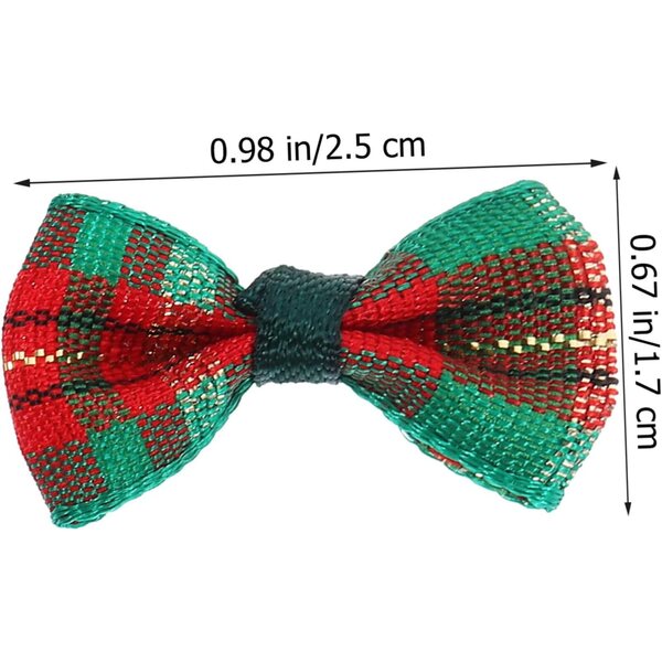 ORFOFE 30 Mini Fiocchi Verdi per Decorazioni Regalo, Bomboniere e Ornamenti Natalizi