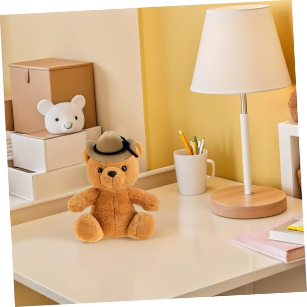 4 Mini-Cowgirl-Hüte aus Polyester für Puppen und Western-Dekorationen