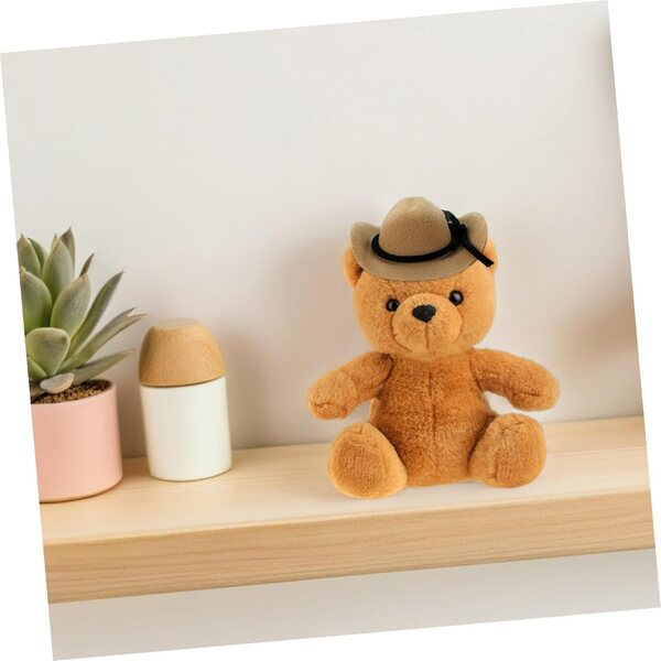 4 Mini-Cowgirl-Hüte aus Polyester für Puppen und Western-Dekorationen
