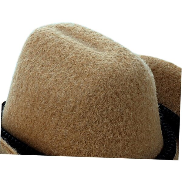 4 Mini-Western-Cowboyhüte in Beige für Puppen und Partydekorationen – BESTonZON