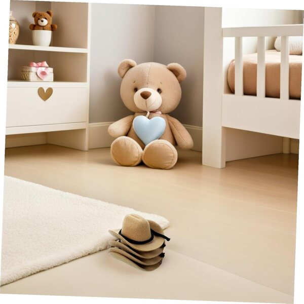 Vaguelly 4 Mini-Cowboyhüte für Puppen, leichtes und widerstandsfähiges Western-Zubehör