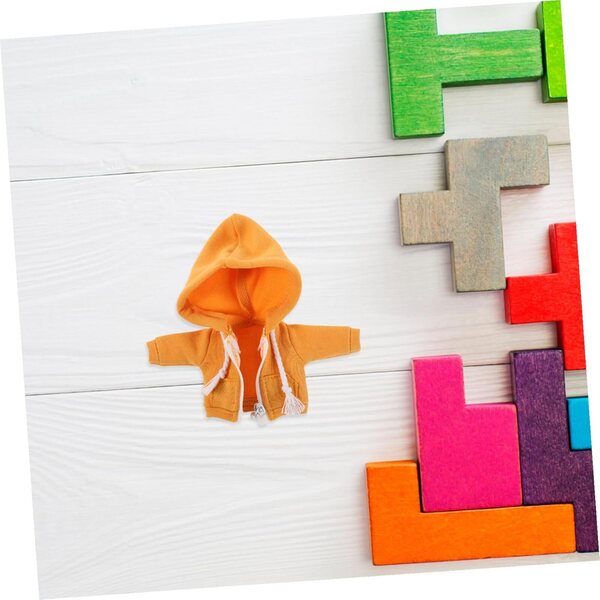 Felpa con Cappuccio Gialla per Bambole 12 cm BESPORTBLE, Abbigliamento Miniatura Moda DIY