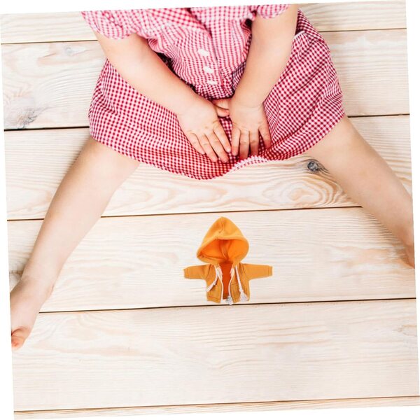Felpa con Cappuccio Gialla per Bambole 12 cm BESPORTBLE, Abbigliamento Miniatura Moda DIY
