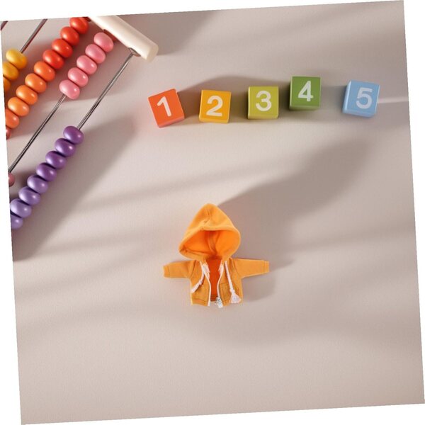 Felpa con Cappuccio Gialla per Bambole 12 cm BESPORTBLE, Abbigliamento Miniatura Moda DIY